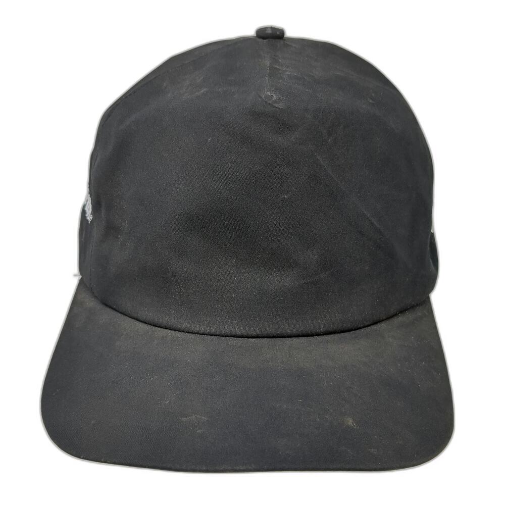 Mad Hatters Gore-Tex 5 Panel Hat Black One Size Snapback Side Logo Embroidery